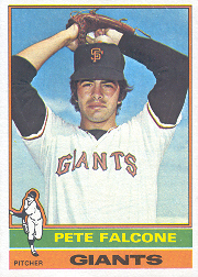 1976 Topps Baseball Cards      524     Pete Falcone RC